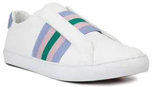 LONDON FOG Womens Slip-on Fashion Sneaker Casual Shoes -Briton Periwinkle 8