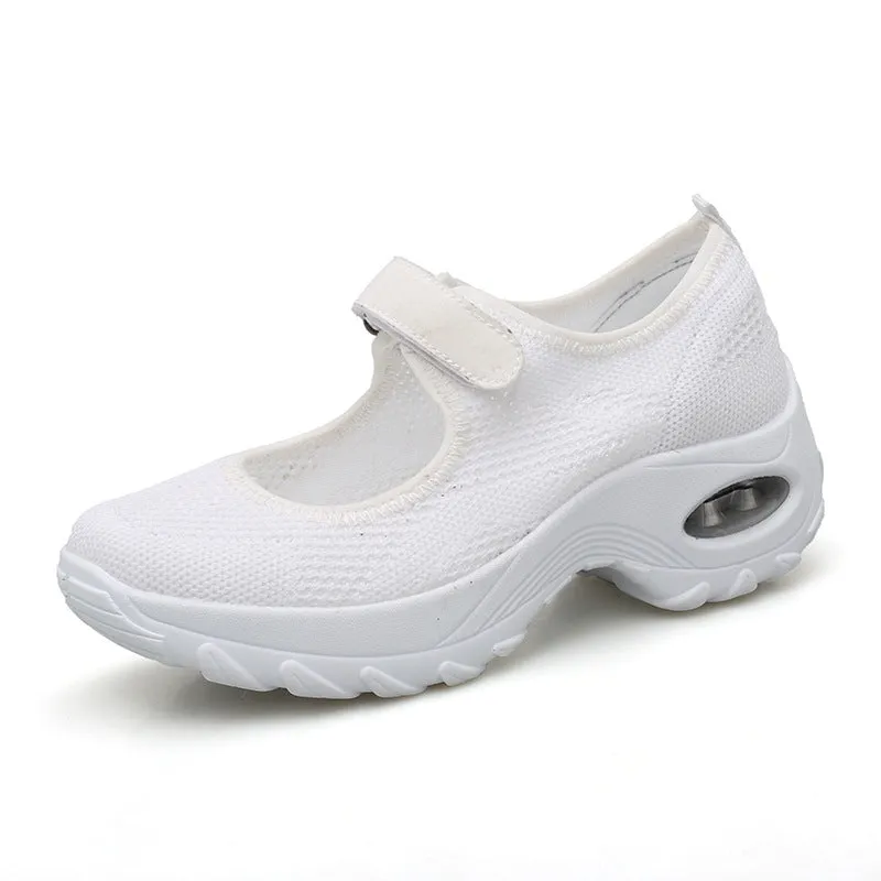 Nanccy New Mesh Thick Bottom Muffin Shoes