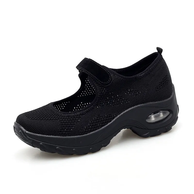 Nanccy New Mesh Thick Bottom Muffin Shoes