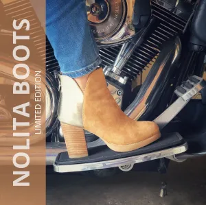 Nolita Leather Boots Sand Gold