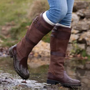 PU Round Toe Low Heel Knee High Knight Boots